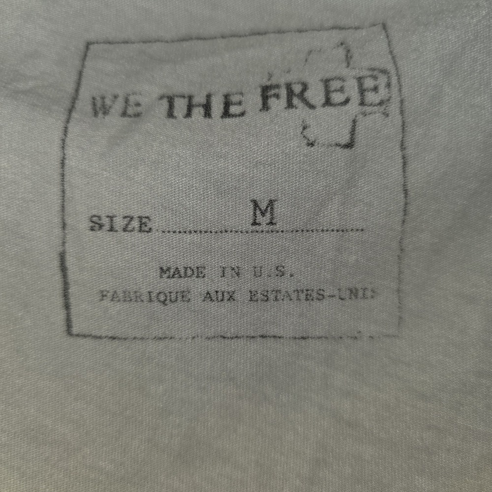 Free People We The Free Roda Rosen Graphic Tee Women's Medium Pink Ombre Rose - Picture 3 of 7